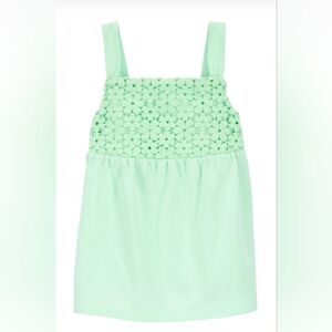 Carters Mint Green Crochet Tank 3t